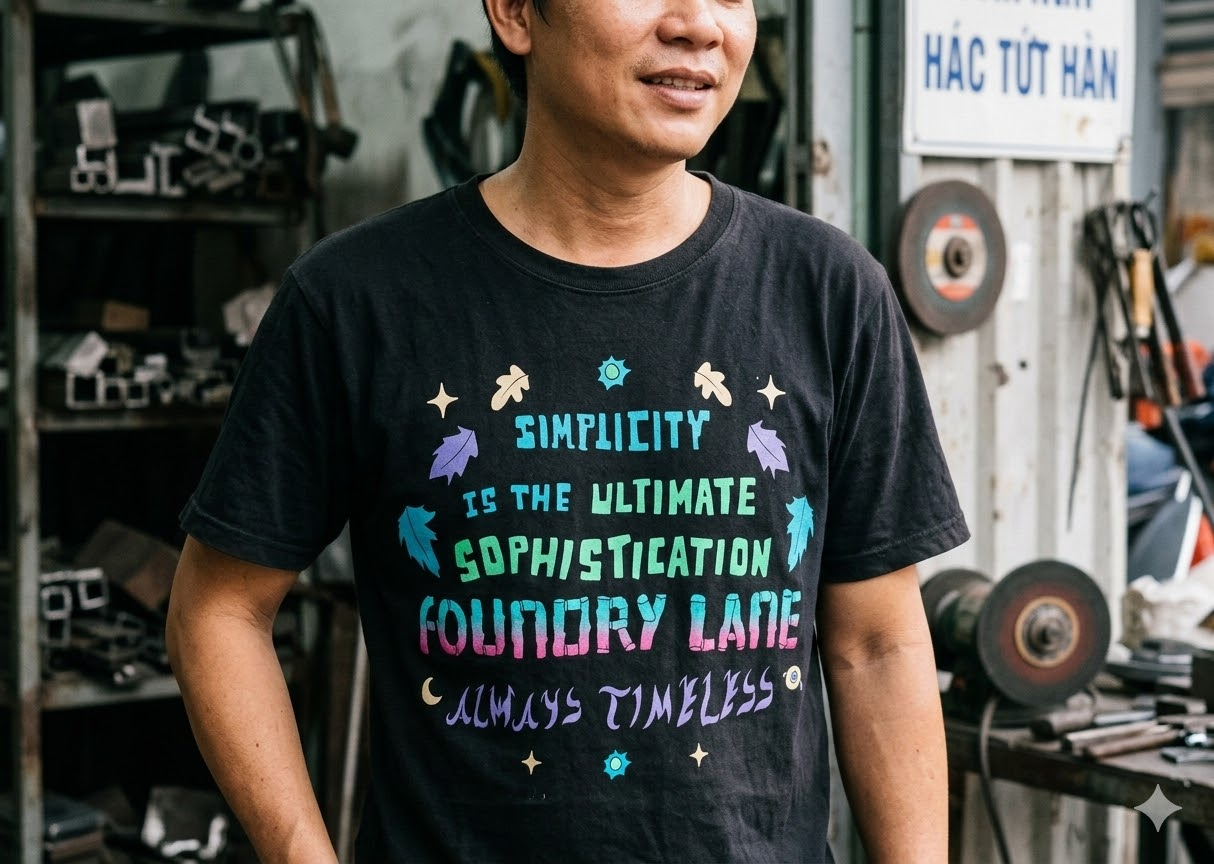 Simplicity is the Ultimate Sophistication T-Shirt, Foundry Lane Always Timeless Graphic Tee